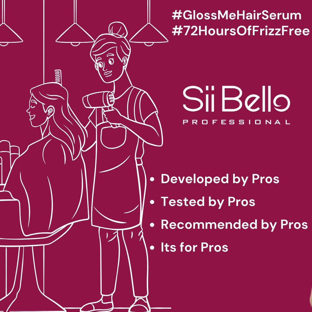 Sii Bello Gloss Me Hair Serum - Mineral Oil Free, Frizz Control & Sine - 100ml