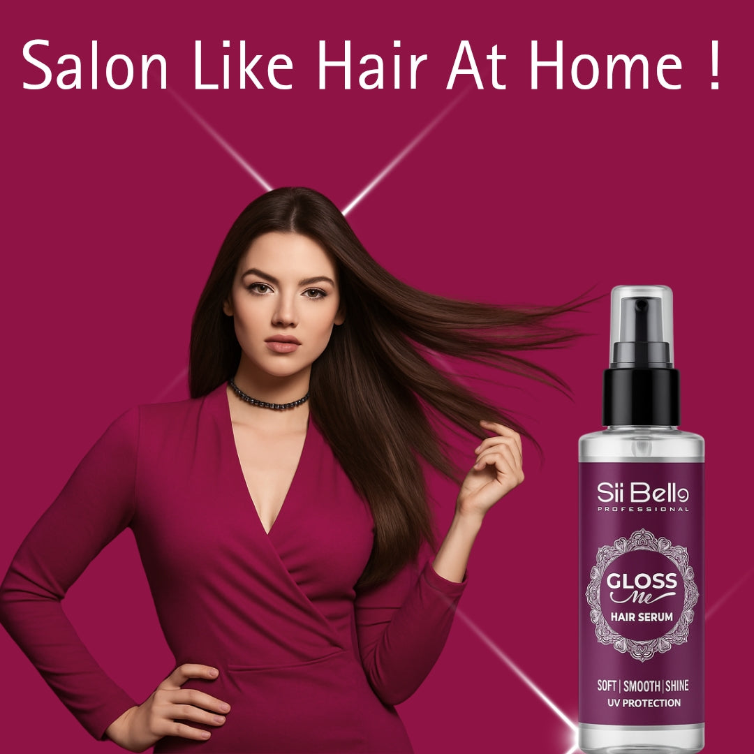 Sii Bello Gloss Me Hair Serum - Mineral Oil Free, Frizz Control & Sine - 100ml